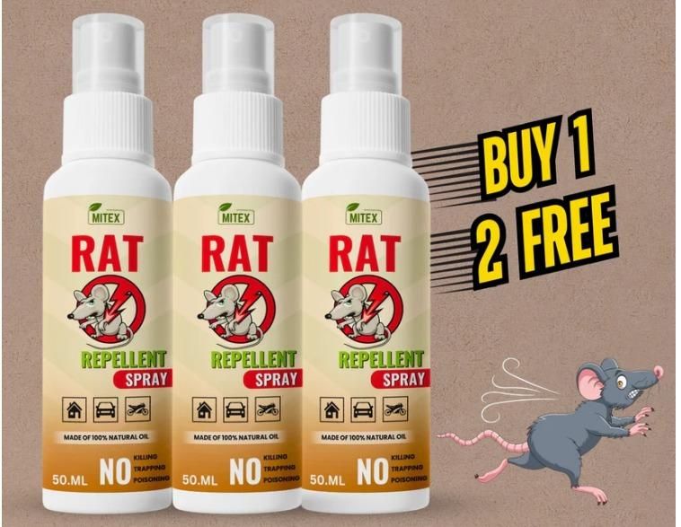 Rat Repellent Spray - Buy 1 Get 2 FREE bottle
