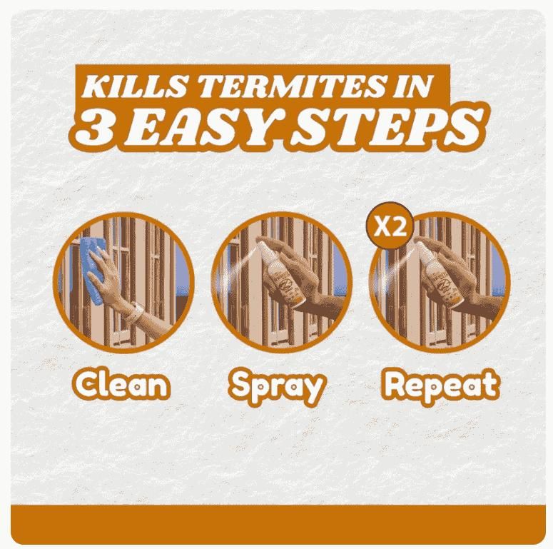 Termite Killer Spray 🪲Pack of 3 🛡️OFFER TODAY !