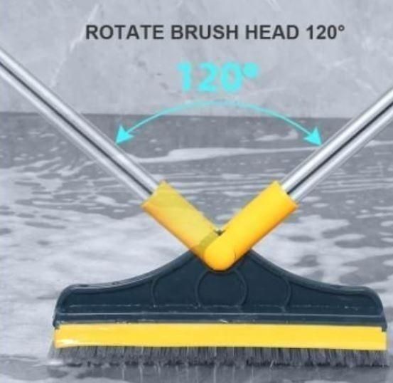 Floor Scrubbing Brush with Floor Wiper ✨ 2 In 1 Wiper & Brush 🎇 OFFER TODAY !
