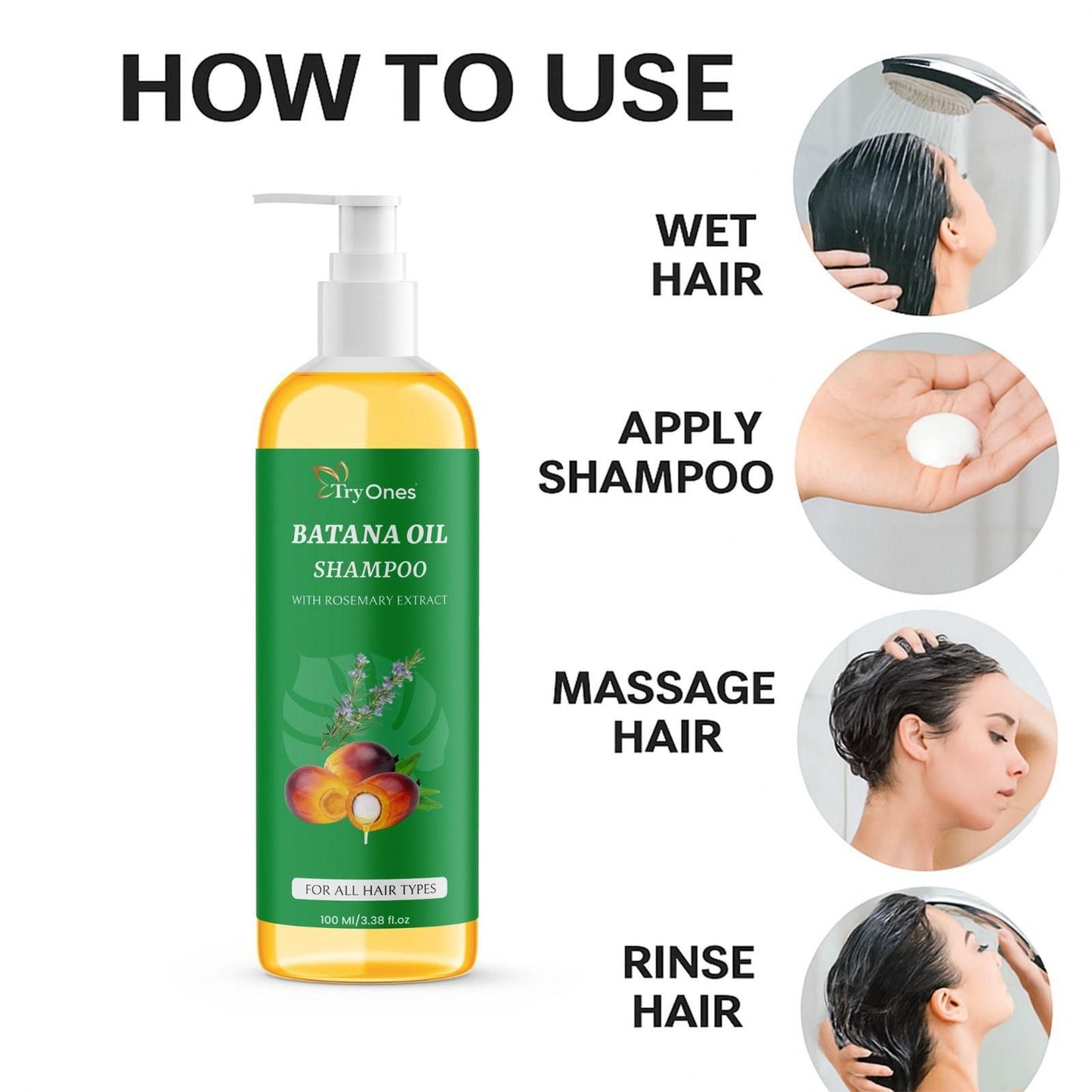 Buy 1 Get 1 FREE ✅ Batana Oil Shampoo with Rosemary Extract - OFFER !