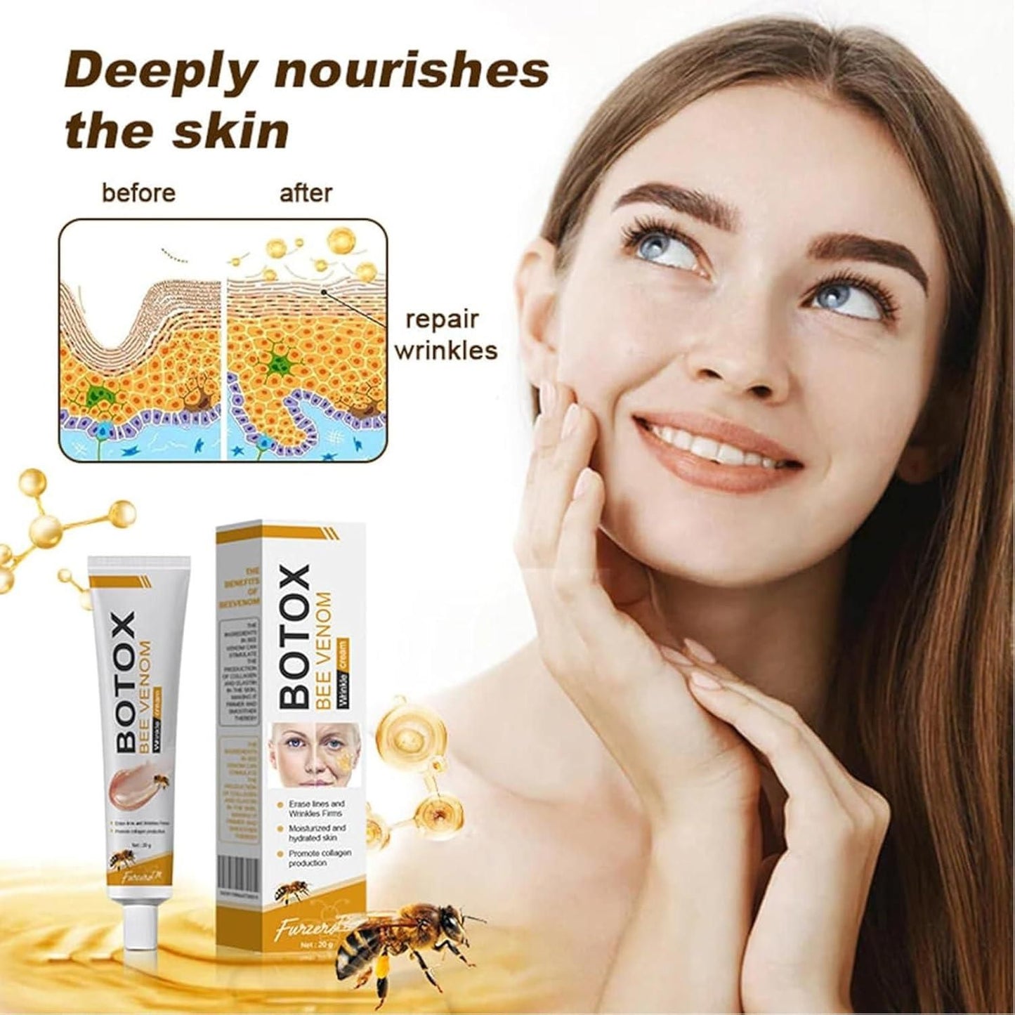 Botox Bee Venom Wrinkle Repair Cream 20g (Pack of 2) 🐝✨