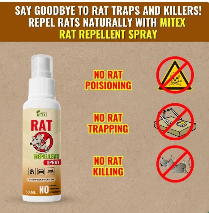 Rat Repellent Spray - Buy 1 Get 2 FREE bottle