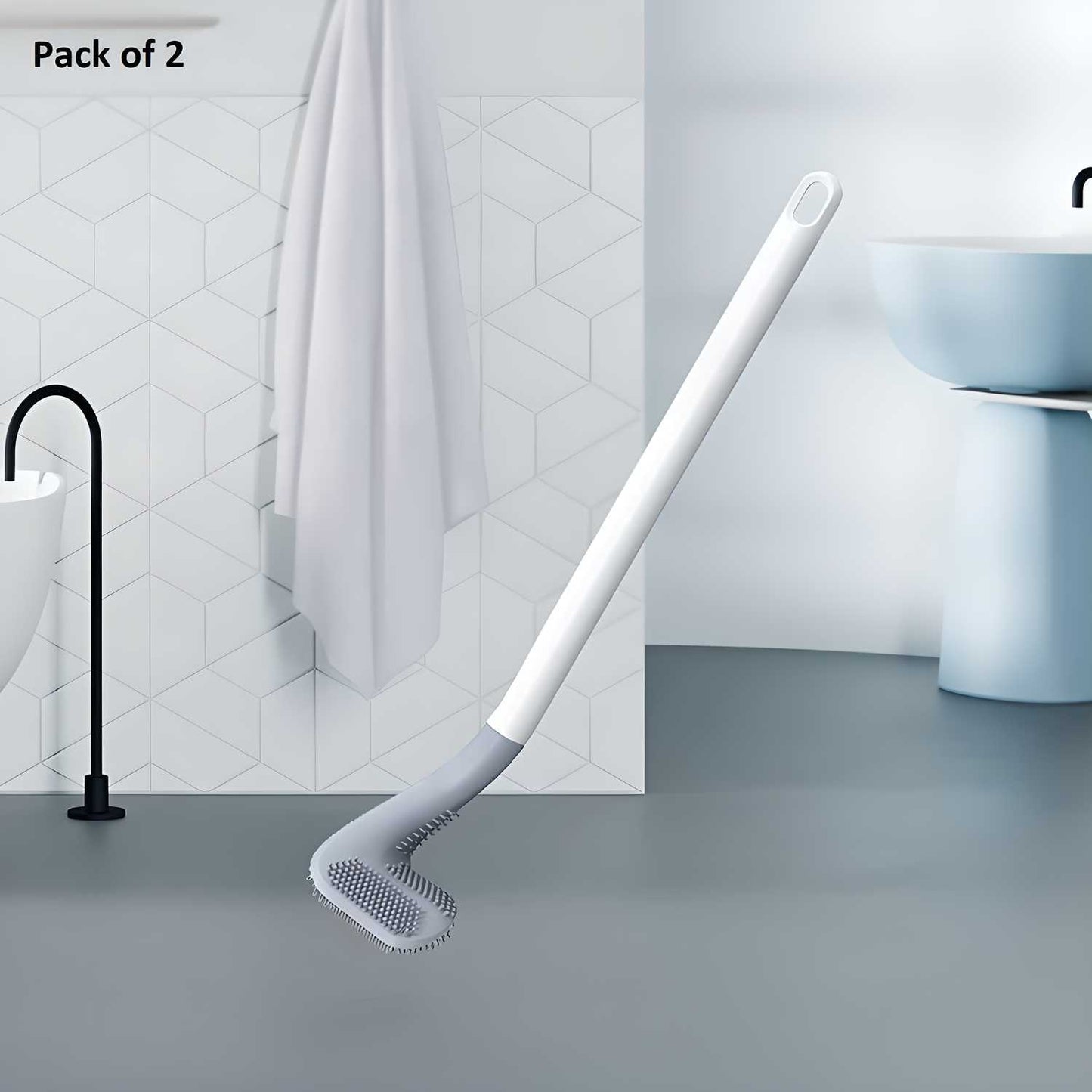 Golf Head Smart Toilet Brush 😍 Buy 1 Get 1 FREE 😍 Pack of 2