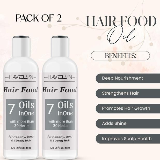Hair Food Oil For Hair - Nourishing Growth Moisture - Pack of 2