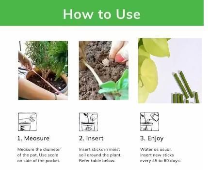 Plant Grow Fertilizer Sticks - 25+25 FREE = 50 Sticks