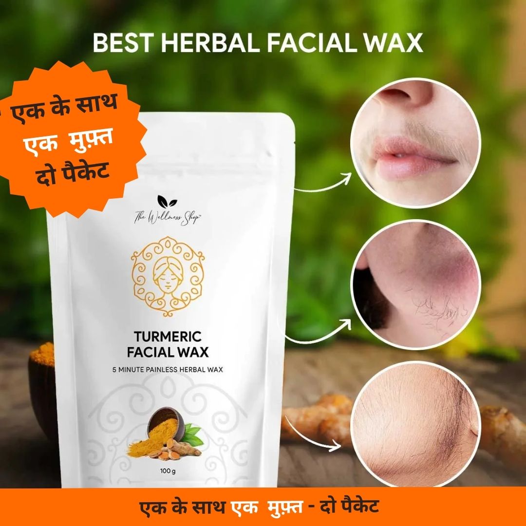 Turmeric Facial Hair Remove Powder - Buy 1 Get 1 FREE - 2 Packets