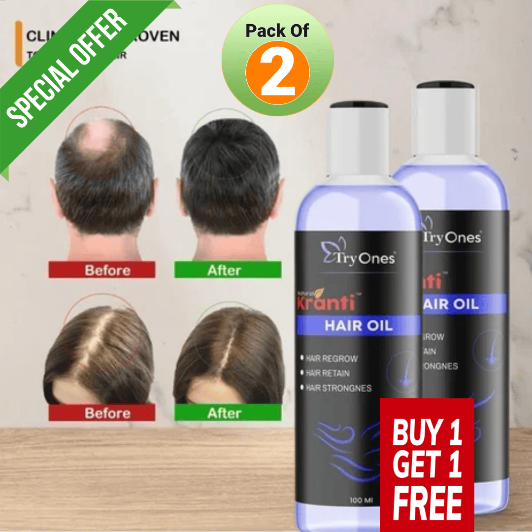 Natural Kranti Hair Oil 👉 Pack of 2 Bottle ✅ 100 % Effective