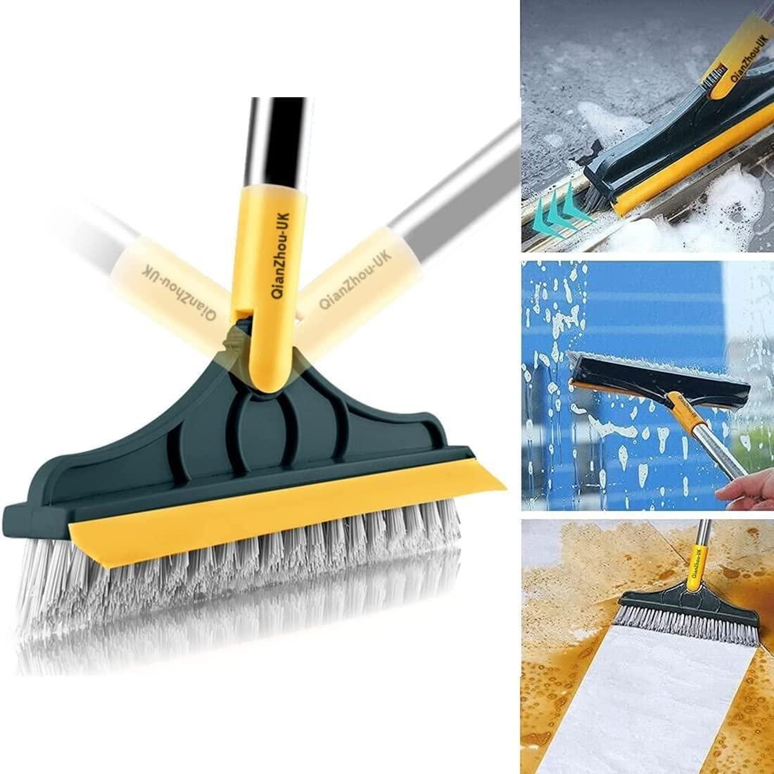 OFFER ✨ Floor Scrubbing Brush with Floor Wiper ✨ 2 In 1 Wiper & Brush