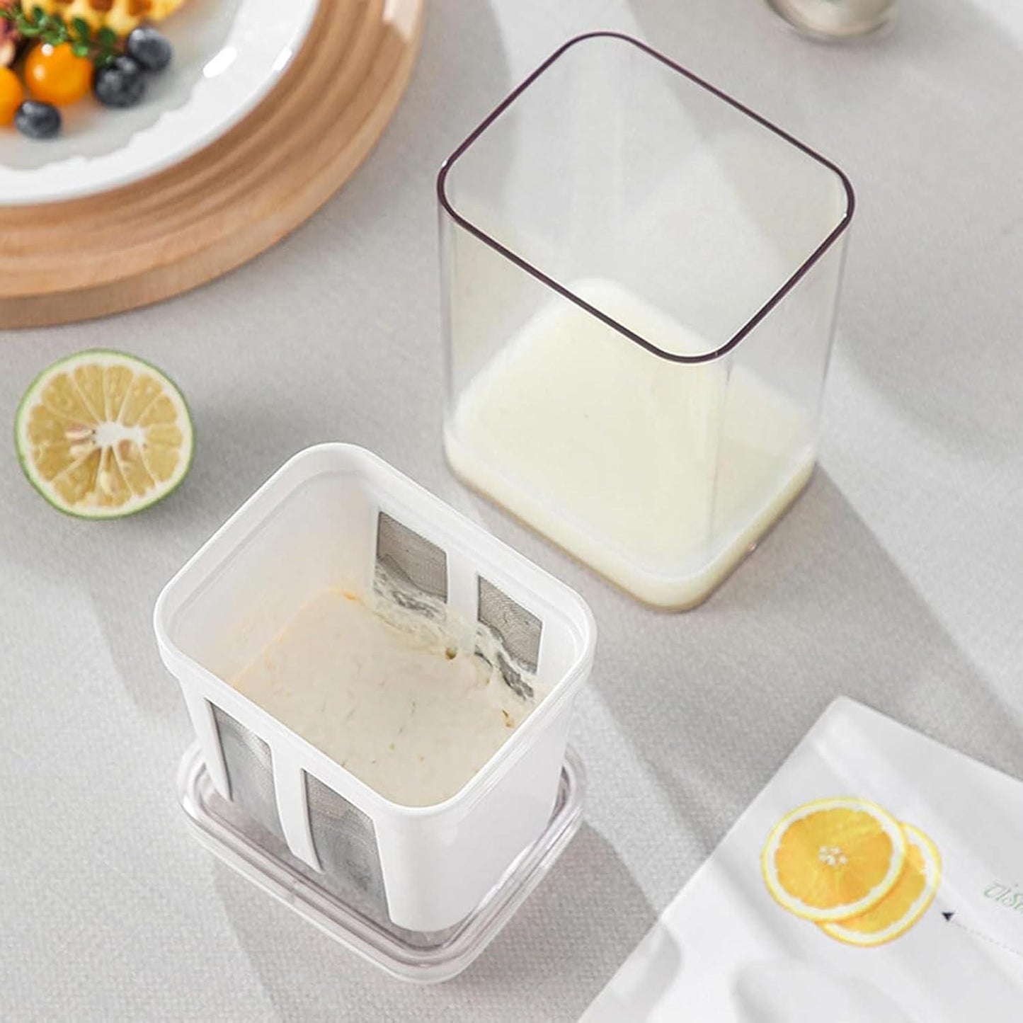 Smart Yogurt Filter with Fine Mesh Strainer - Your Kitchen Helper