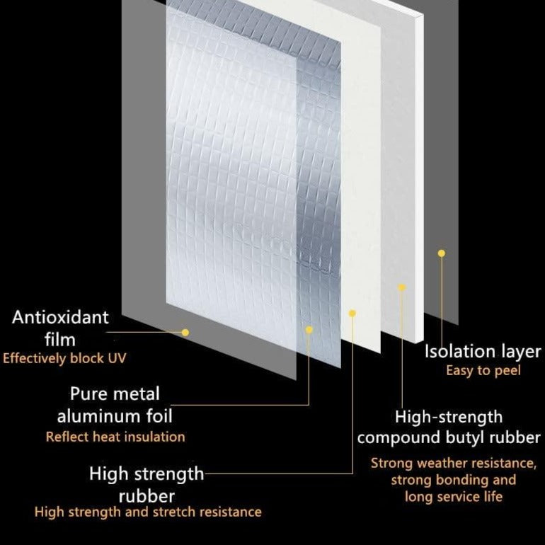 Leakage Waterproof Aluminium Sealan Tape  ✅Best Offer TODAY !