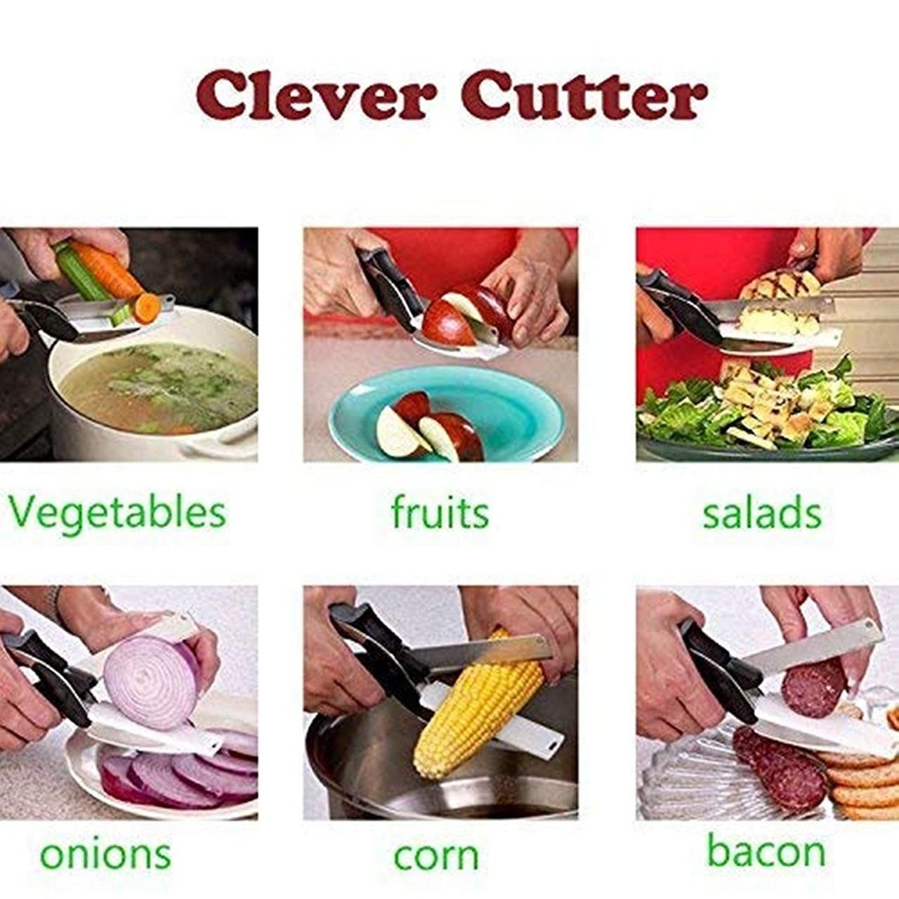 Cleaver Cutter - 2 in 1 Smart Kitchen Knife