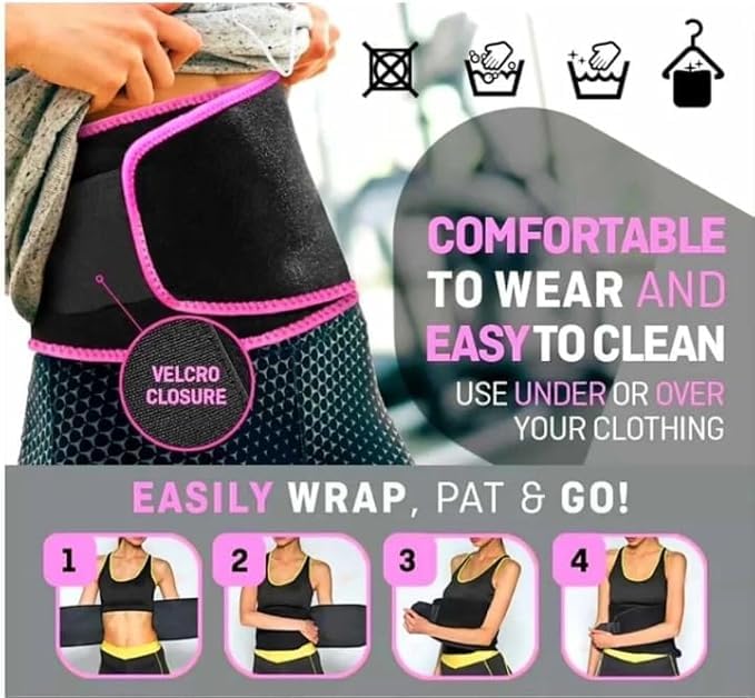 Weight Loss Sweat Belt - For ✅ Belly ✅ Tummy ✅ Waist - Fat Trimmer Belt 🔥 Fast Results