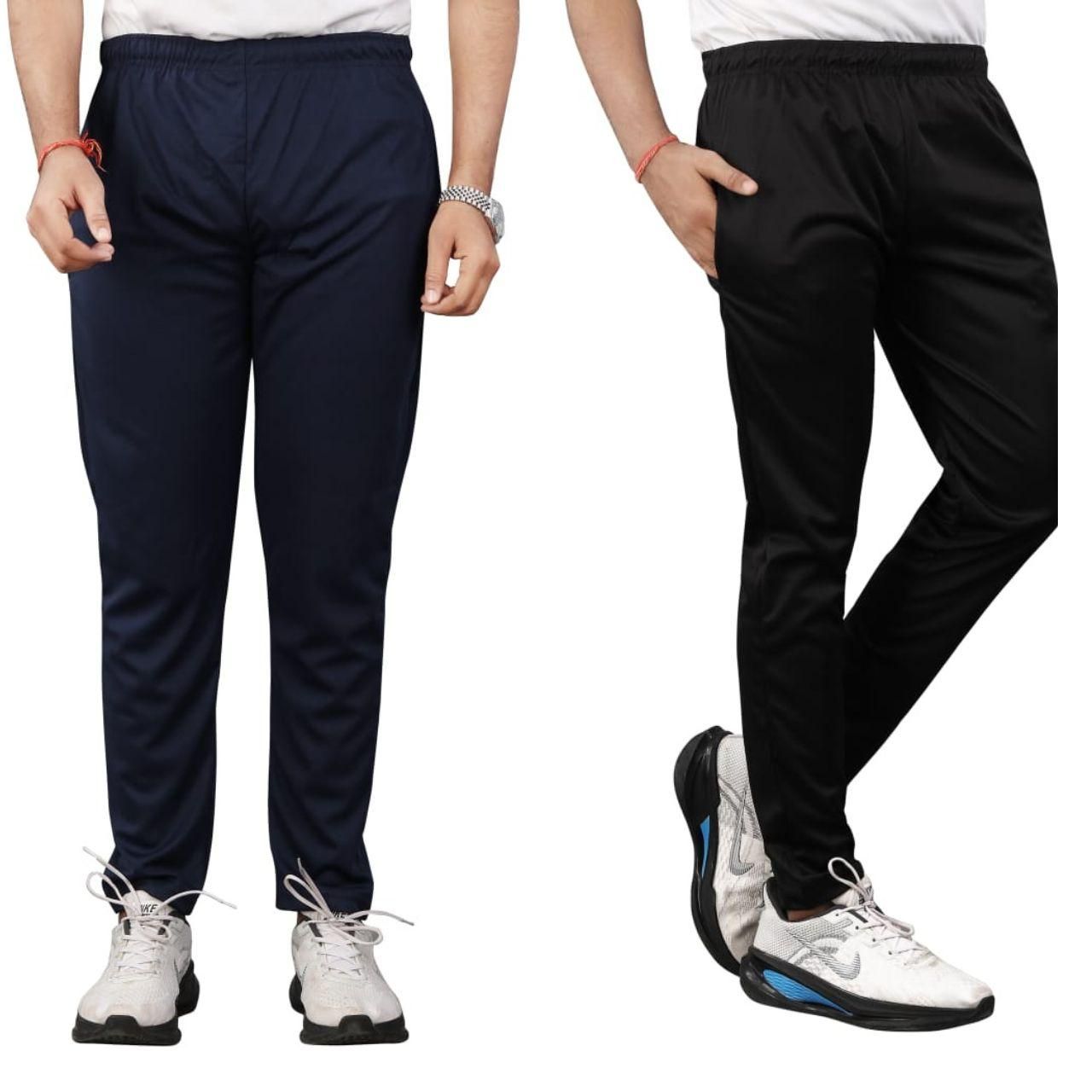 Lycra Track Pants ⭐ BLACK & GREY⭐ BUY 1 GET 1 FREE ⭐ PACK OF 2 😍 OFFER