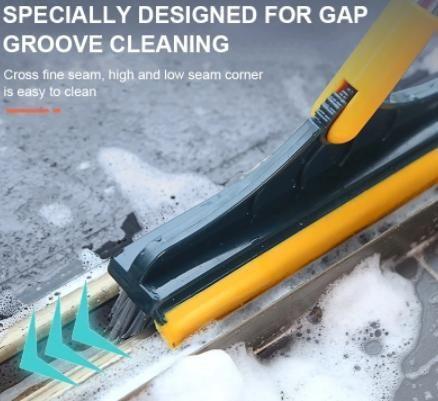 OFFER ✨ Floor Scrubbing Brush with Floor Wiper ✨ 2 In 1 Wiper & Brush