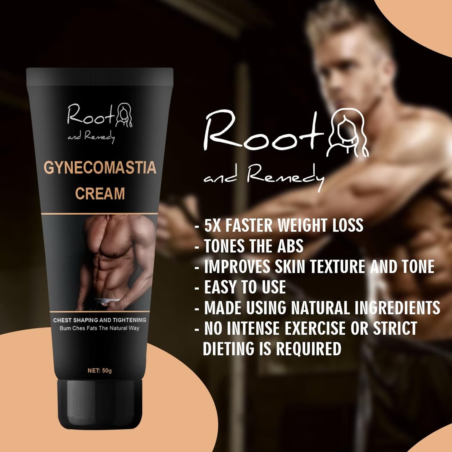 Men Chest Fat Slimming & Reduction Cream - Pack of 2