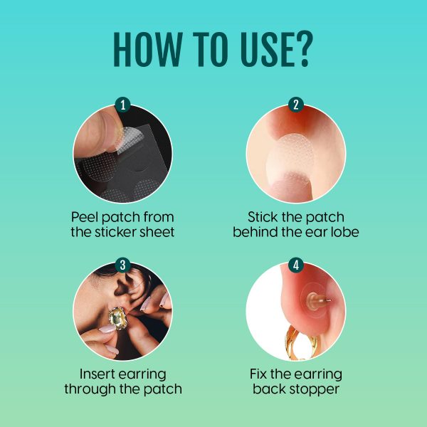 Invisible Earlobe Support Patches  (Buy 50 Get 50 Free Today) - 100 Pcs