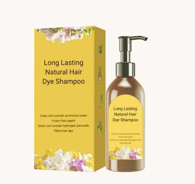 Long Lasting Natural Hair Dye Shampoo - Buy 1 Get 1 FREE - Pack of 2 Bottles