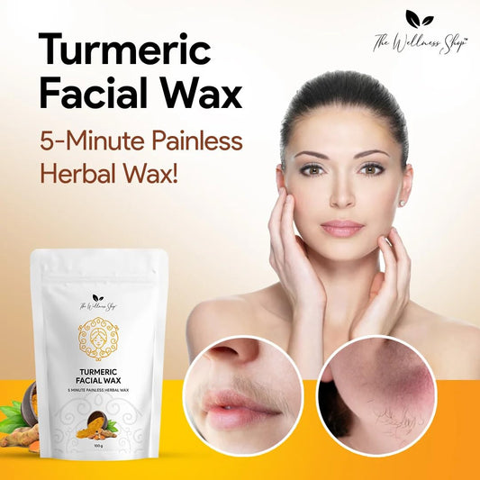 Turmeric Facial Wax - 5 Minute Painless Herbal Wax