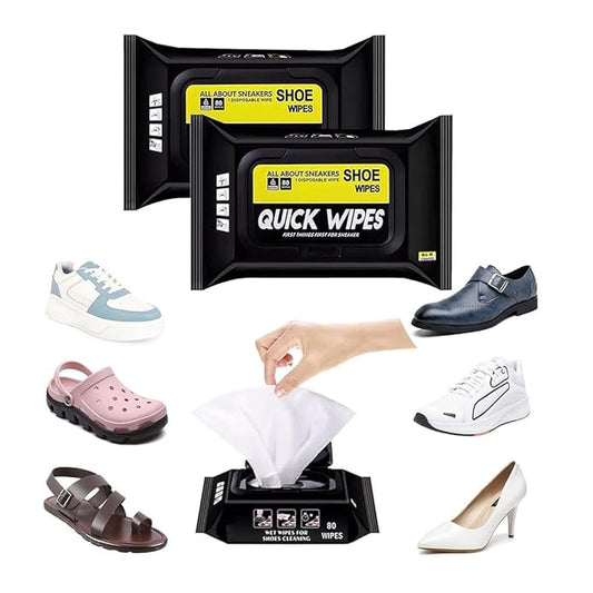 Sneaker & Shoe Cleaner Wipes - 40+40 = 80 Wipes - OFFER PRICE TODAY