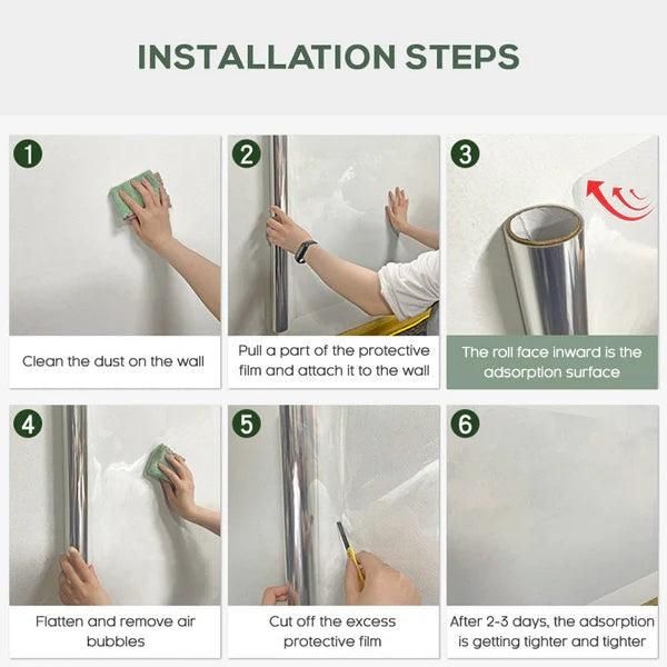 Self- Adhesive Transparent Electrostatic Wall Protection Film - Buy 1 Get 1 Free OFFER