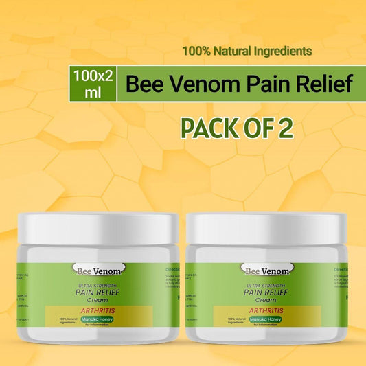 Bee Venom Pain Relief Cream 100gram - Buy 1 Get 1 FREE - 2 Pack