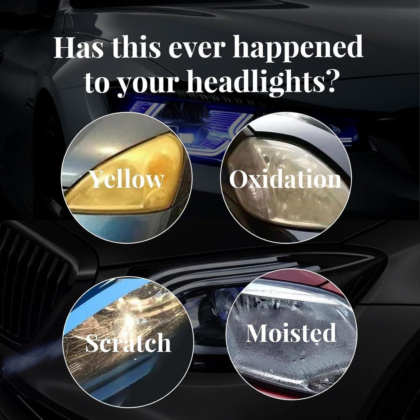 Car Headlight Repair Fluid, Scratch Remover ✨ Pack of 2  💡  BUY 1 GET 1 FREE