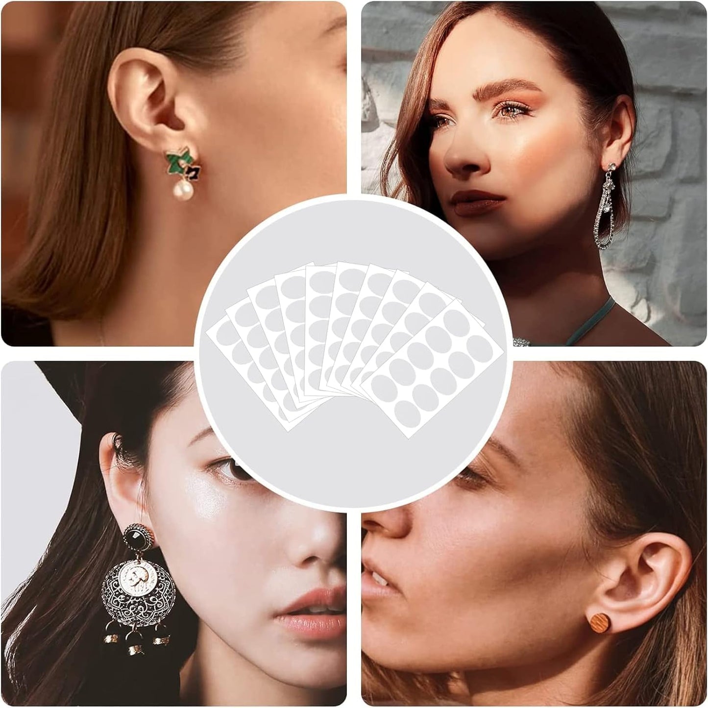 Invisible Earlobe Support Patches  (Buy 50 Get 50 Free Today) - 100 Pcs
