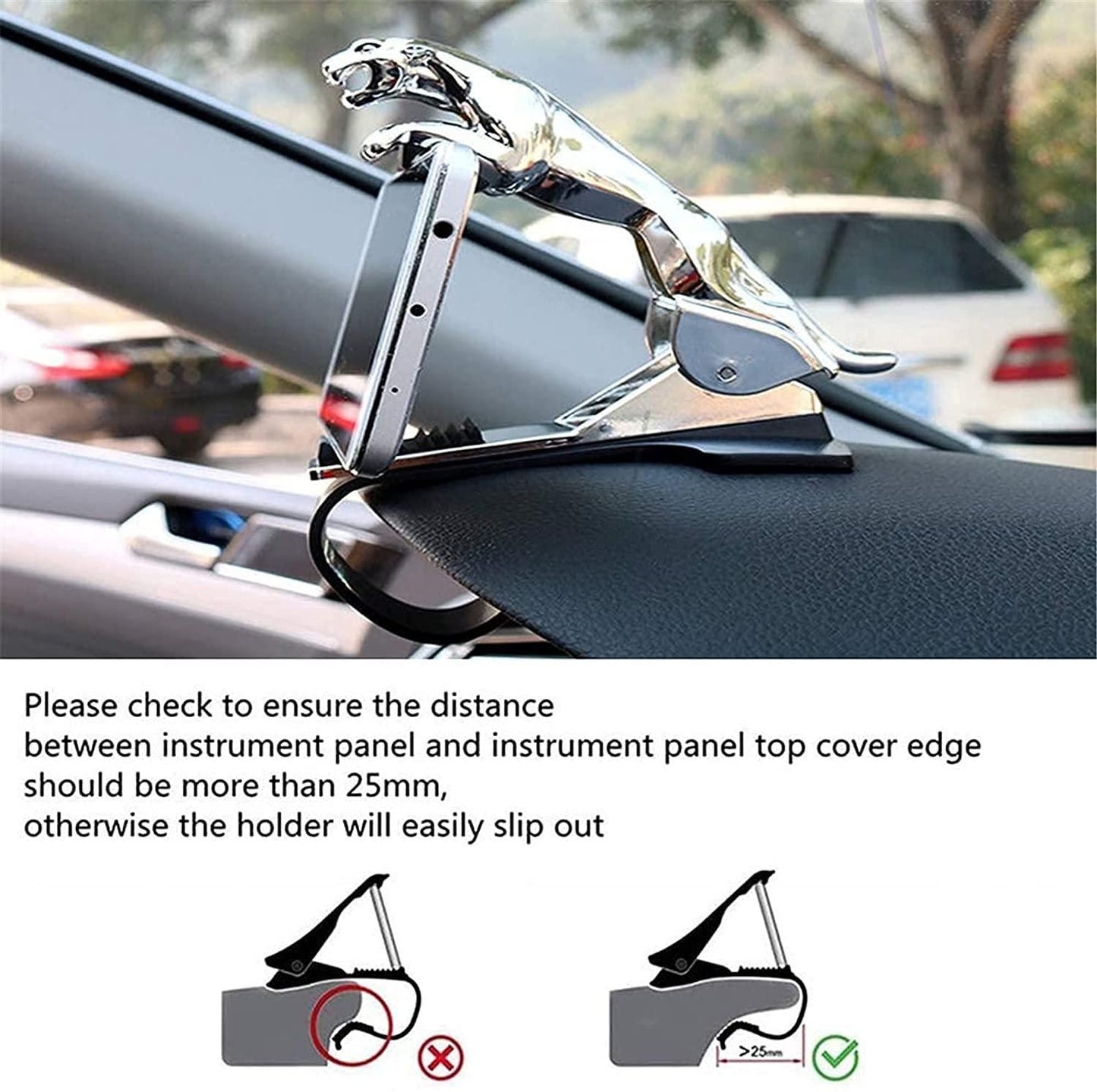 Latest ! Jaguar Car Dashboard Mobile Holder - OFFER TODAY !