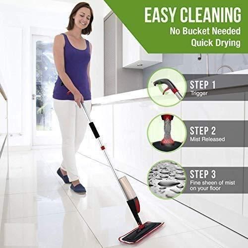 Spray Mop - 360 Degree Handle Wet & Dry Microfiber Spray Mop - IN OFFER TODAY !