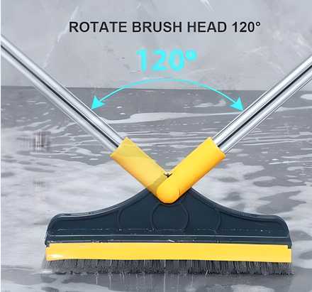 OFFER ✨ Floor Scrubbing Brush with Floor Wiper ✨ 2 In 1 Wiper & Brush