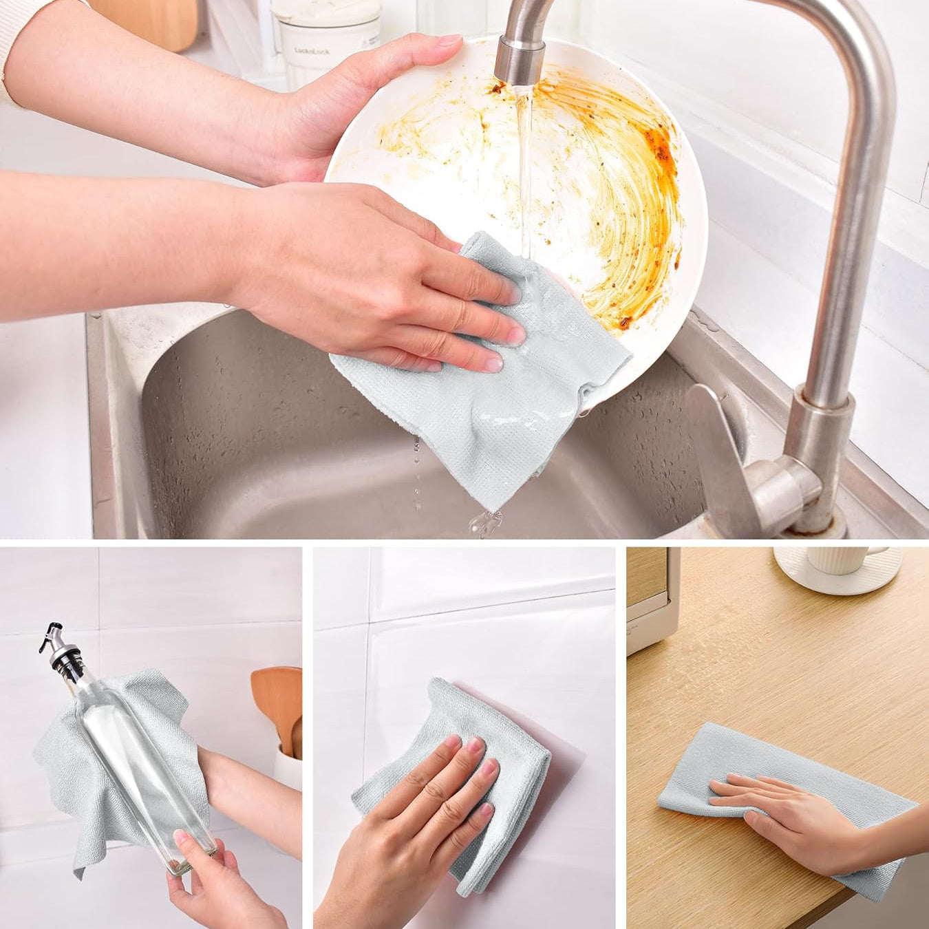 Microfiber Cleaning Cloth Roll - 20 Sheets