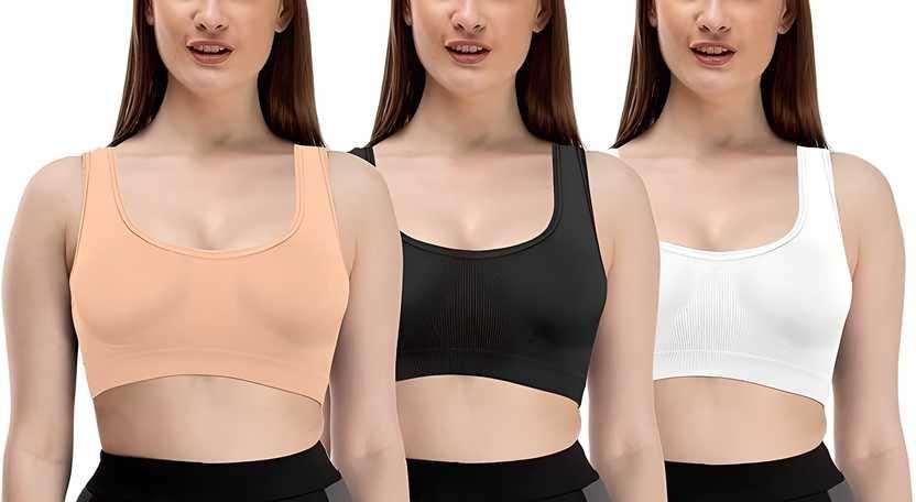 No Wire Multicolor Air Bra - Buy 2 Get 1 FREE - Pack of 3