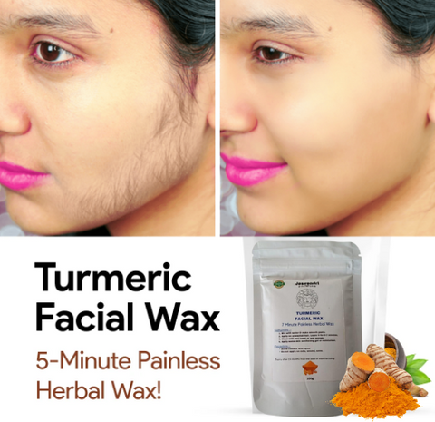 Turmeric Facial Wax - 5 Minute Painless Herbal Wax