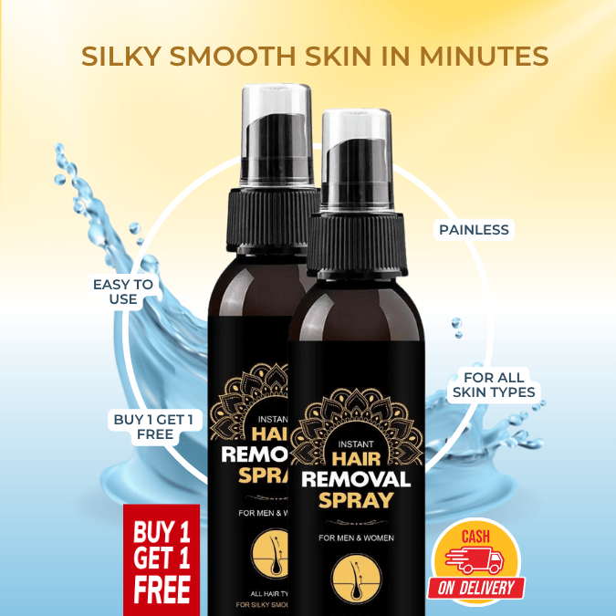 Painless & Easy - Hair Removal Spray - Pack Of 2