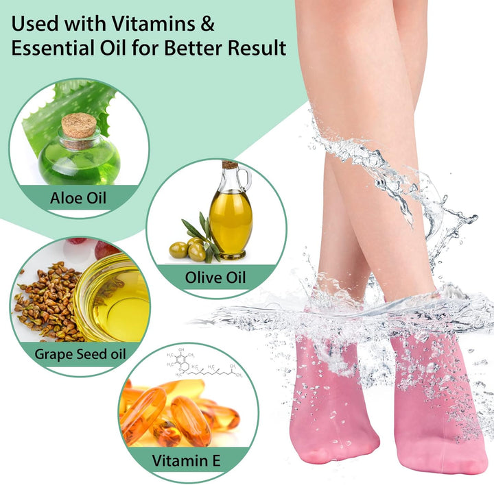 OFFER ! Foot Moisturize Silicone Socks Dry Cracked Feet