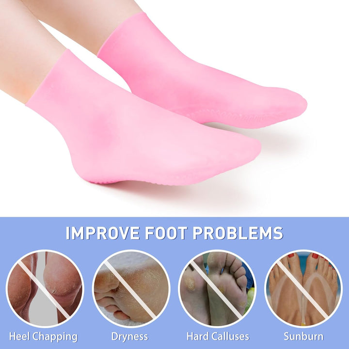 OFFER ! Foot Moisturize Silicone Socks Dry Cracked Feet