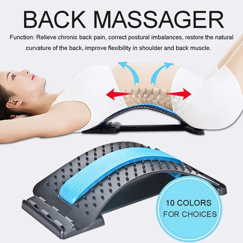 Back Stretcher for Back Pain Relief and Posture Correction - Upgraded
