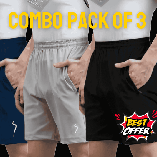 Combo Offer - Pack of 3 Men's Shorts