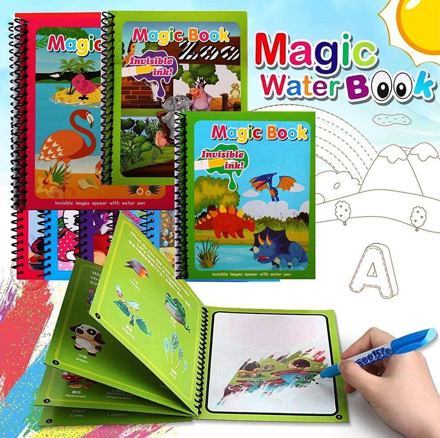 Magic Coloring Book for Kids - 2 Books FREE (4 Book Set)